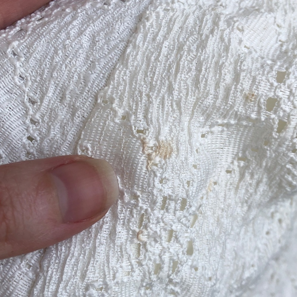 Maeve Anthropologie White Eyelet Puff-Sleeve Square-Neck Dress - Picture 14 of 14